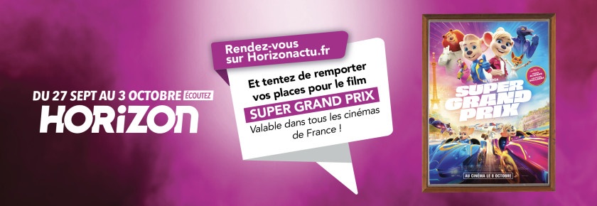 Gagnez vos places de cinéma pour le film "Super Grand Prix"