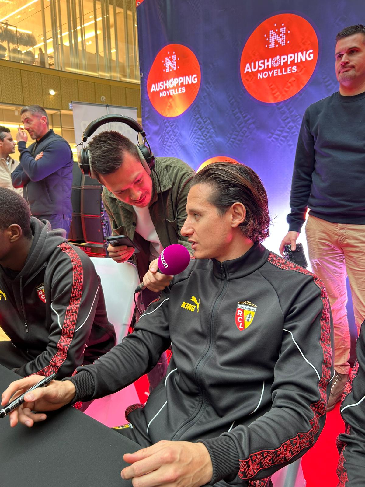 Florian Thauvin au micro d'Arthur Baetens, animateur du 16/20 d'Horizon