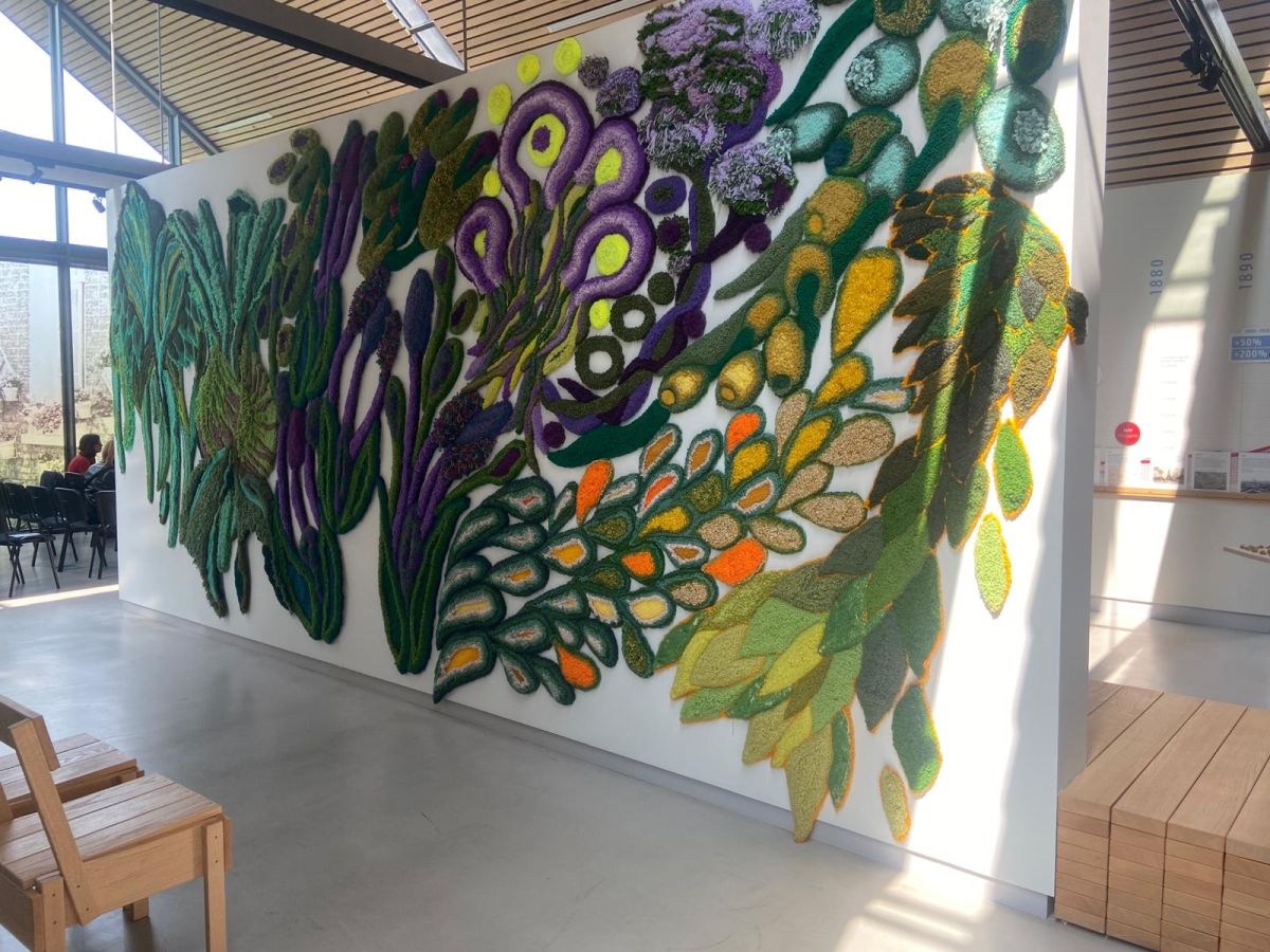 L'intérieur du Pavillon Rouge, qui abrite la nouvelle exposition 