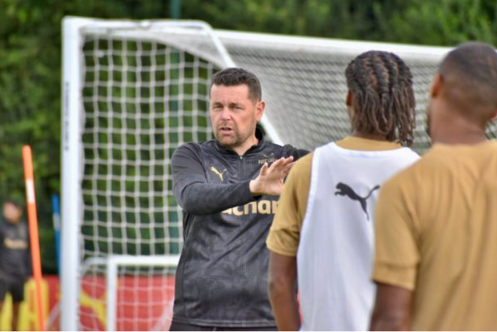 Pierre Sage à l'entraînement