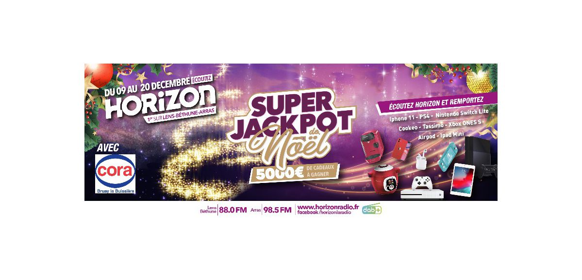 Ecoutez Horizon, et participez au Super Jackpot de Noël !