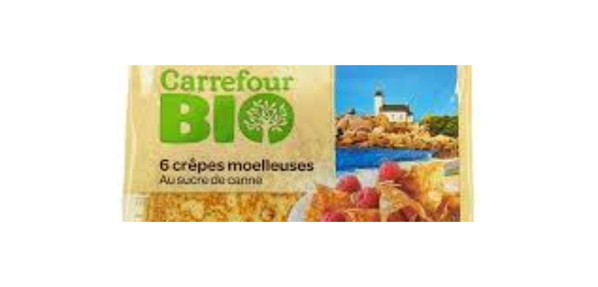 Carrefour rappelle des lots de crêpes bio au sucre de canne pour risques de Listéria