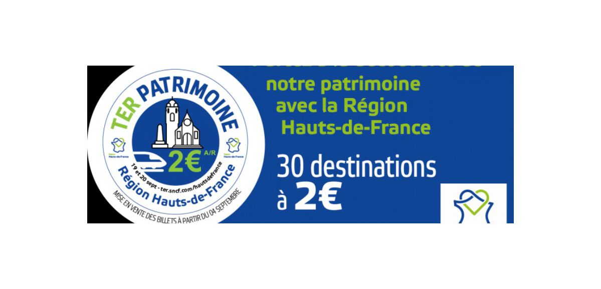 Les TER à 2€ l'aller-retour pour les journées du patrimoine dans les Hauts-de-France