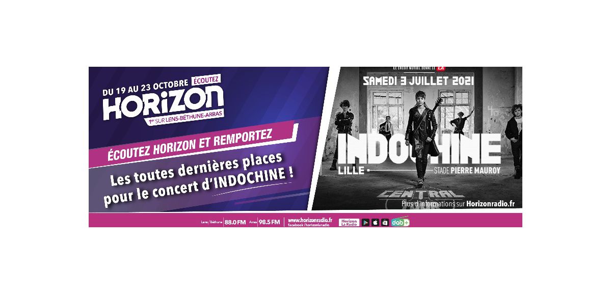 Remportez les toutes dernières places pour le concert d'INDOCHINE à Lille !