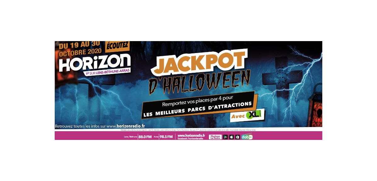 Fêtez Halloween dans les meilleurs parcs d'attractions grâce au JACKPOT HORIZON !