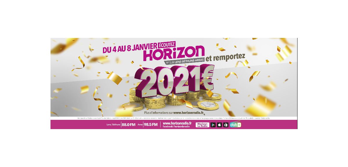 Pour la nouvelle année, remportez 2021€ avec HORIZON !