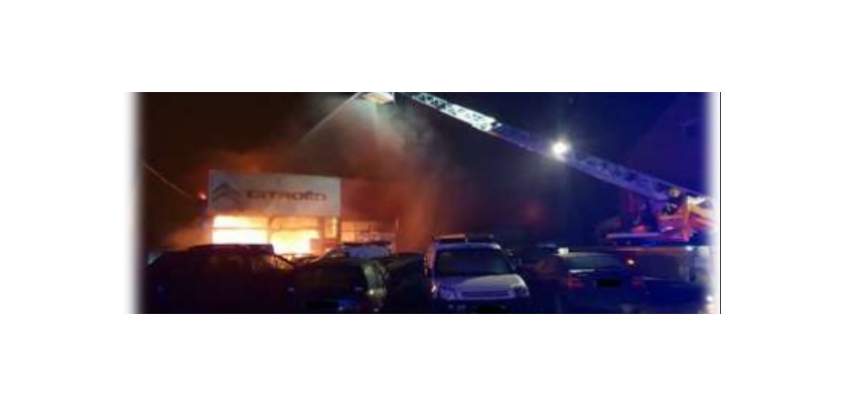 15 voitures et un garage Citroën détruits par un incendie à Barlin