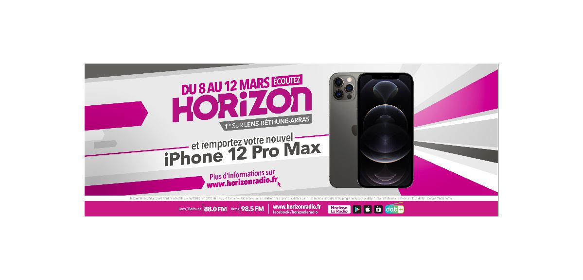 HORIZON vous offre votre IPHONE 12 PRO MAX !