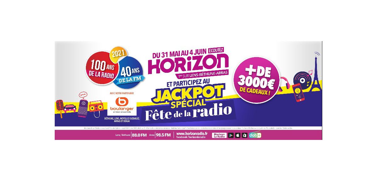Ecoutez HORIZON, remportez + de 3000€ de cadeaux à l'occasion de la Fête de la Radio !