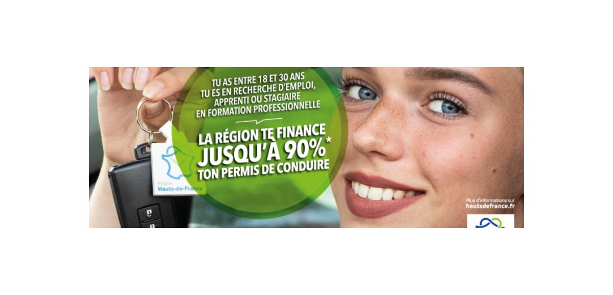 La Région Hauts-de-France finance 90% du permis de conduire