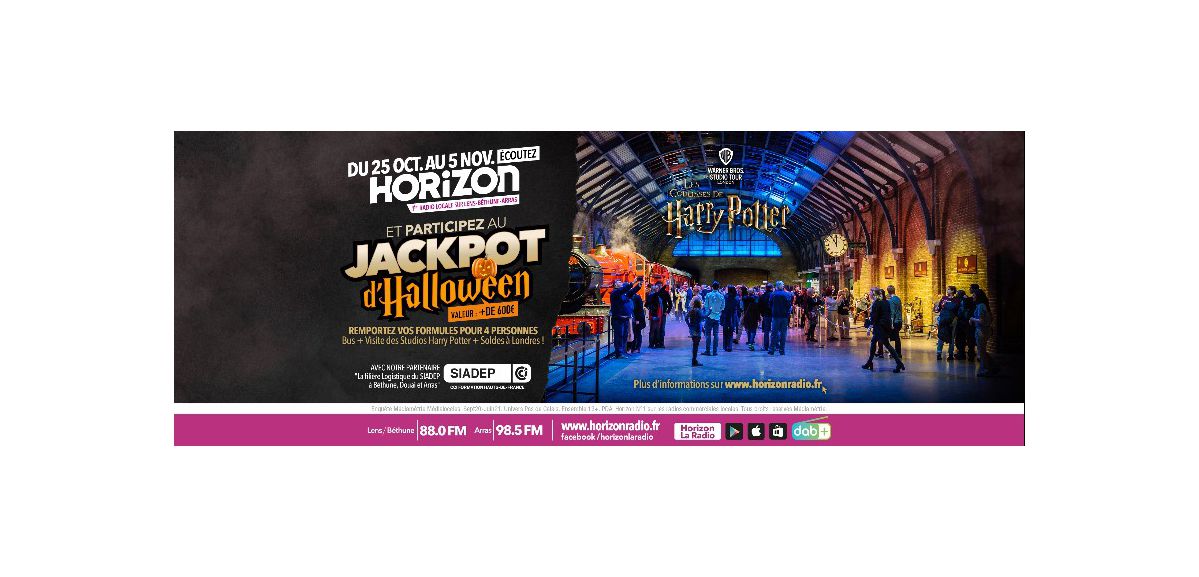 Du 25 Octobre au 5 Novembre, direction les studios HARRY POTTER avec HORIZON !