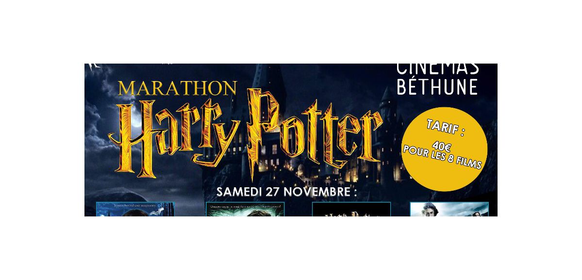 Qui a remporté ses 2 places pour le Marathon Harry Potter au cinéma de Béthune ?