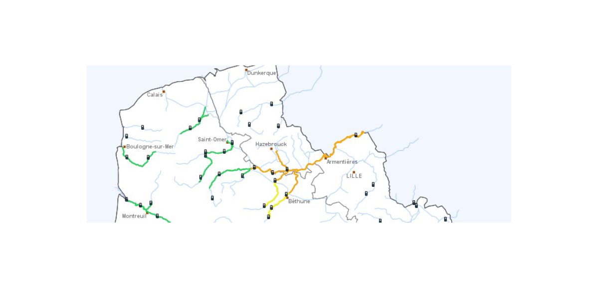 Vigilance orange crues maintenue pour la Lys dans le Nord et le Pas-de-Calais