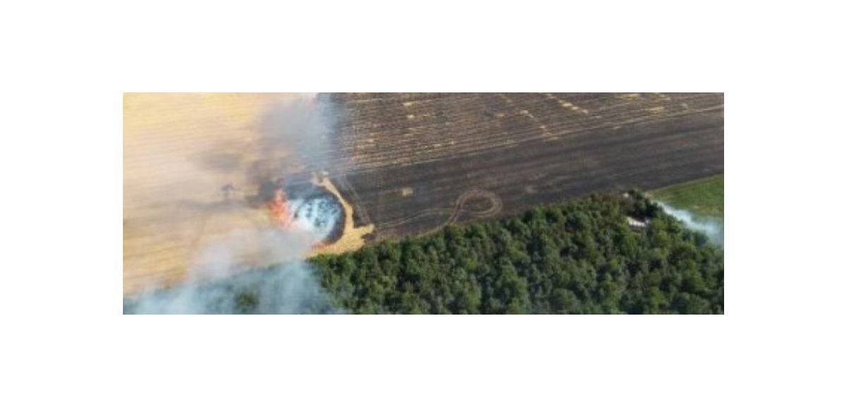 Pas-de-Calais : 67 hectares de champs brûlés, 170 sapeurs-pompiers mobilisés ce mardi 
