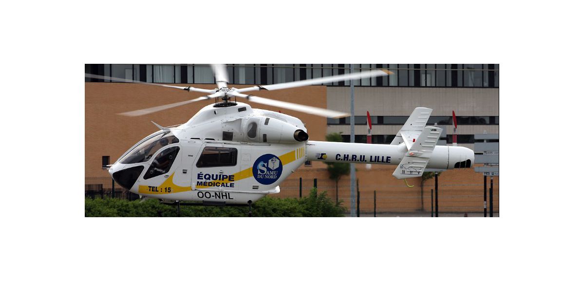 Un ado de 14 ans héliporté à Lille après une collision à Bailleul