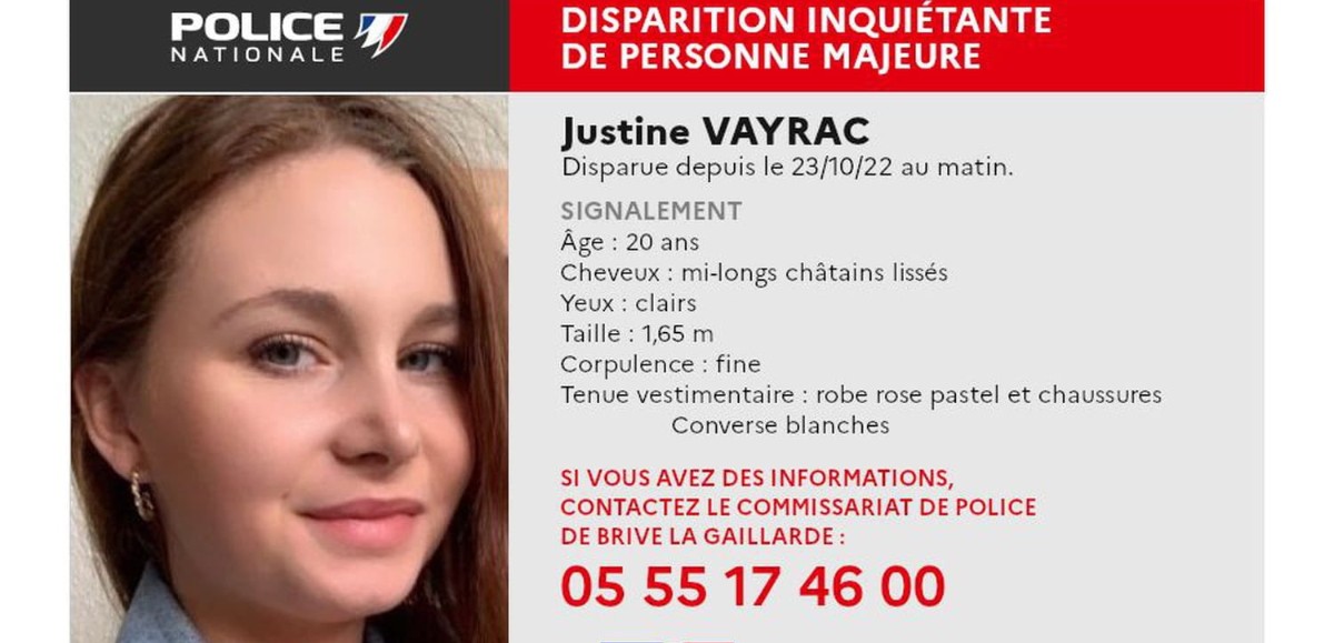 Disparition de Justine Vayrac : le suspect a avoué l'avoir tuée