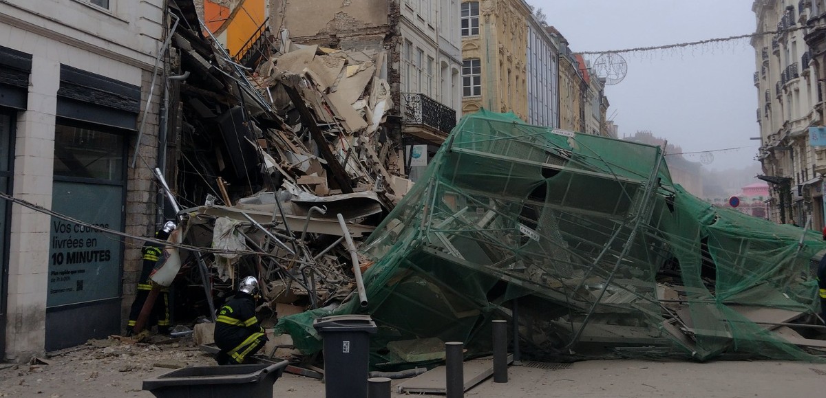 Deux immeubles du centre-ville de Lille se sont effondrés