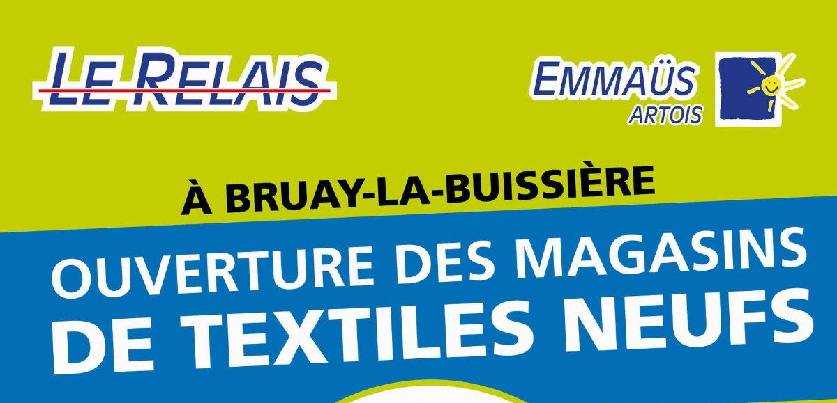 Bruay-la-Buissière : Ventes de textiles neufs sur le site du Relais-Emmaüs 