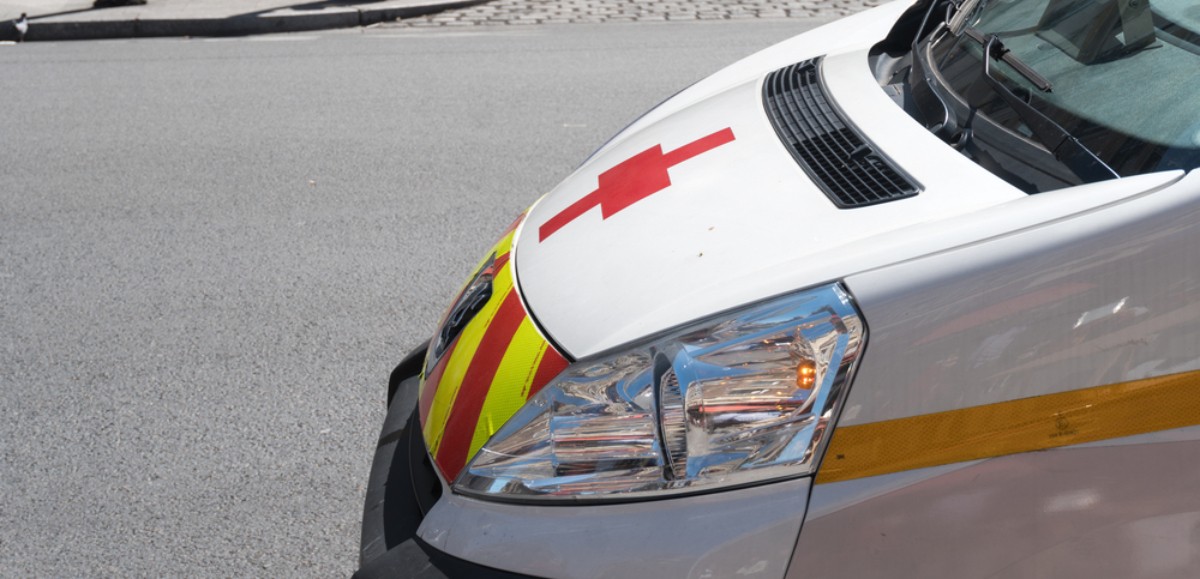 Collision impliquant une ambulance de la Croix-Rouge à Lens 
