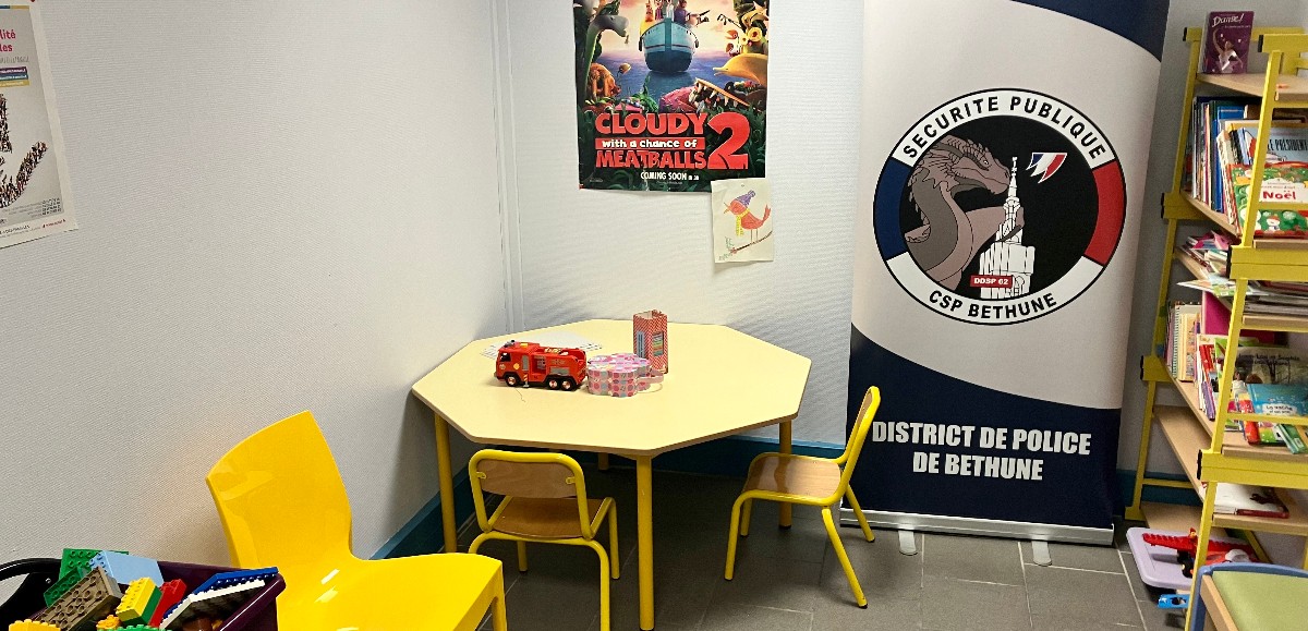 Pourquoi la police de Béthune a ouvert une salle d’audition pour enfants ?