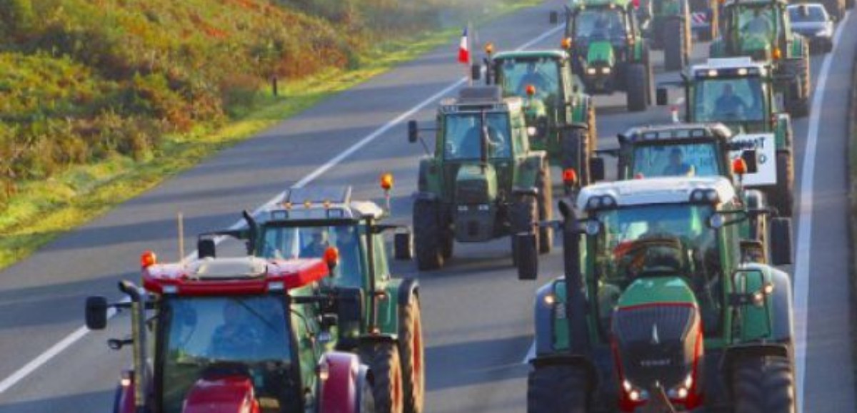 Les agriculteurs du Nord et du Pas-de-Calais manifestent à Paris 