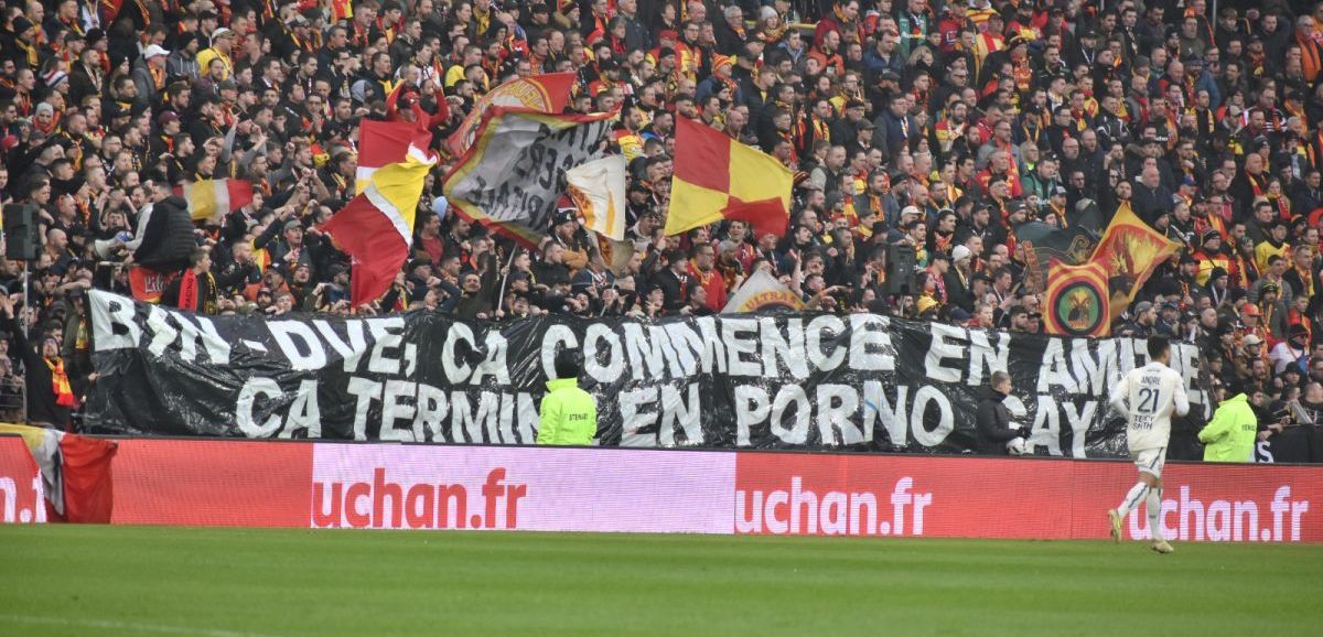 Une amende pour le RC Lens après les banderoles du derby