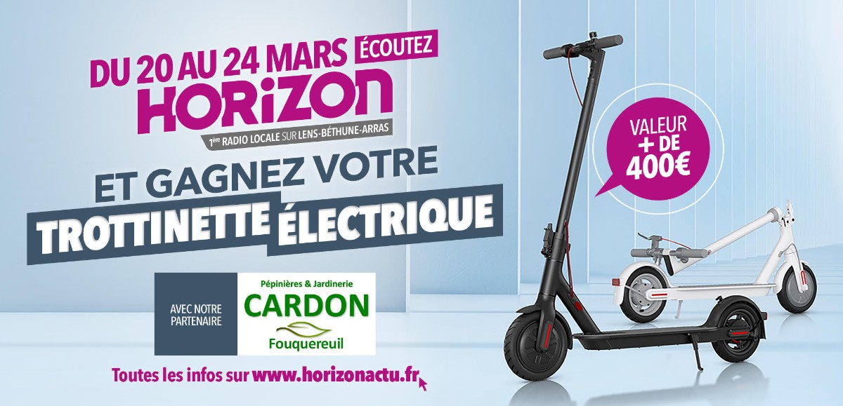 Du 20 au 24 mars, remportez votre trottinette électrique d’une valeur de plus de 400€ avec les pépinières Cardon à Fouquereuil