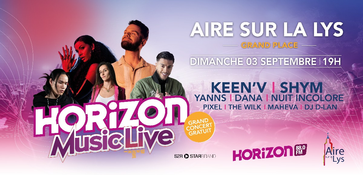 Keen’V, Shym… découvrez l’affiche du Horizon Music Live à Aire-sur-la-Lys 