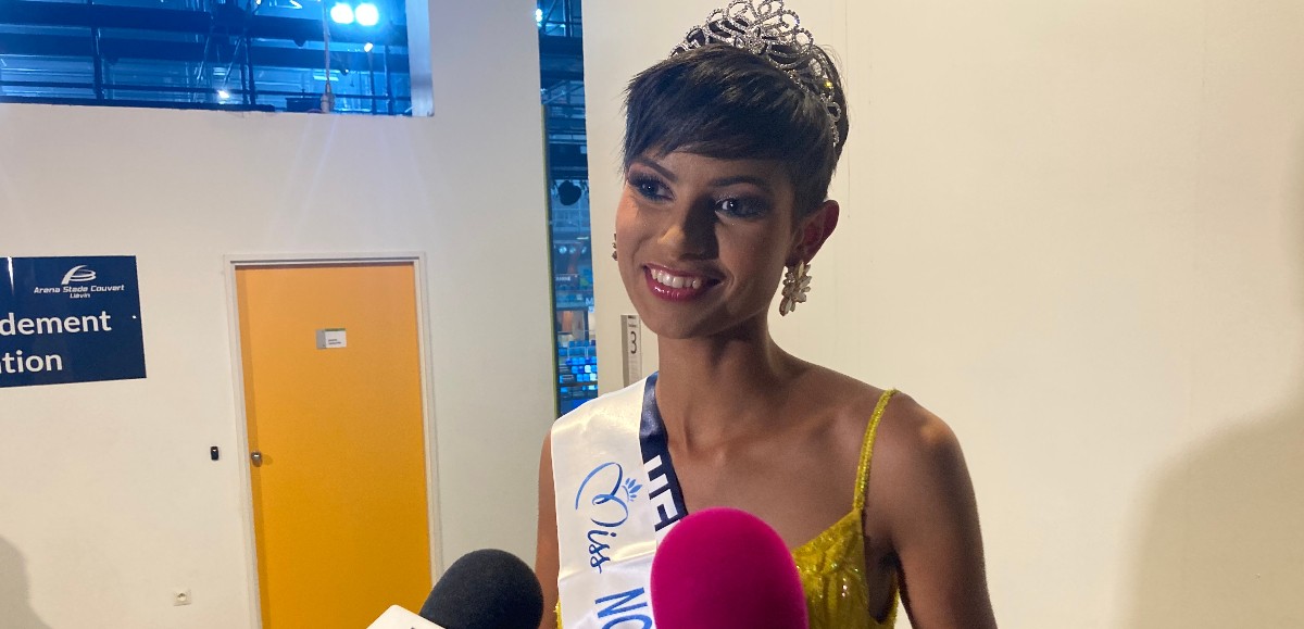 Eve Gilles, miss Hersin-Coupigny, élue Miss Nord-Pas-de-Calais à Liévin