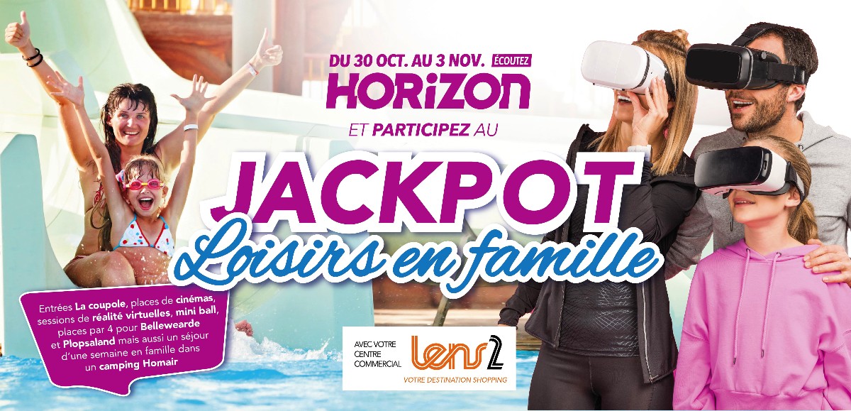 Du 30 octobre au 3 novembre participez au Jackpot "Loisirs en famille" ! 