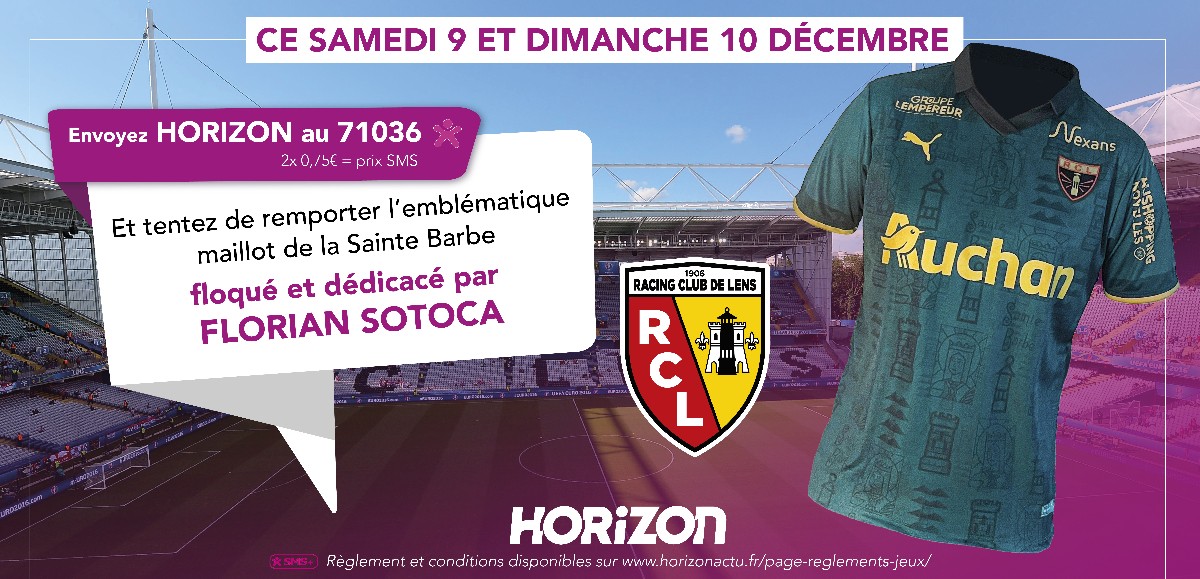 Samedi 9 et dimanche 10 décembre, Horizon vous offre l’emblématique maillot de la Sainte Barbe floqué et dédicacé par Florian SOTOCA
