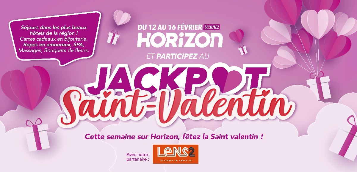 Du 12 au 16 février, sur Horizon, tentez de remporter de quoi célébrer votre amour avec votre moitié !