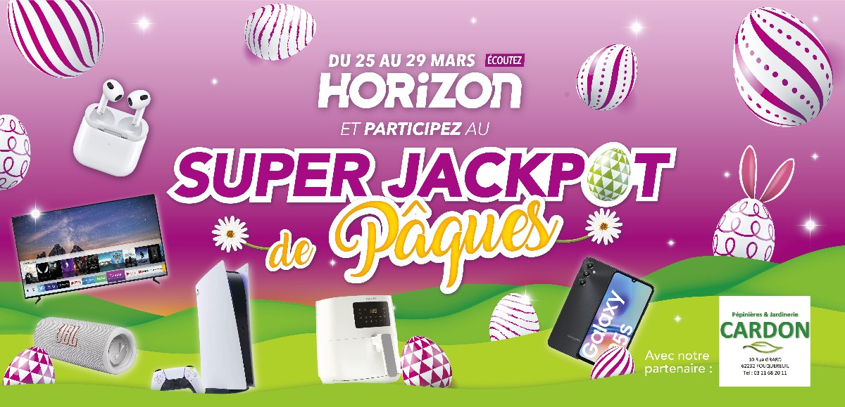Du 25 au 29 mars, sur Horizon, c'est le retour du Super Jackpot de Pâques ! 