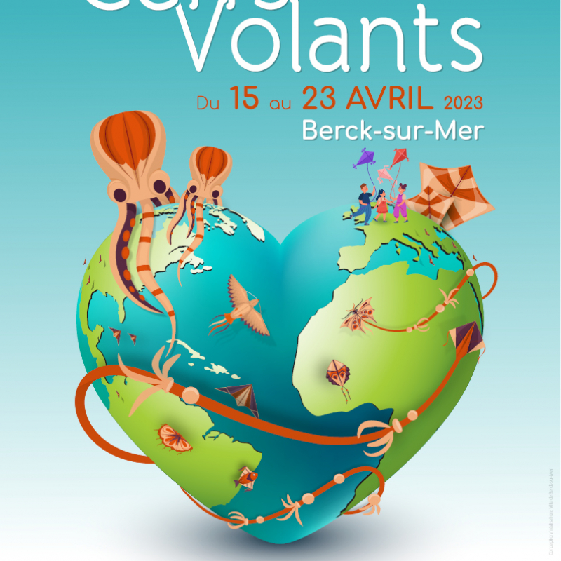 Affiche 2023 - Rencontres Internationales de Cerfs-Volants de Berck-sur-Mer